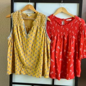 Lucky Brand Floral Blouses